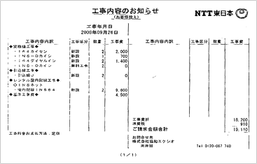 電話回線を工事した場合のｎｔｔ工事費用 The電話回線手配